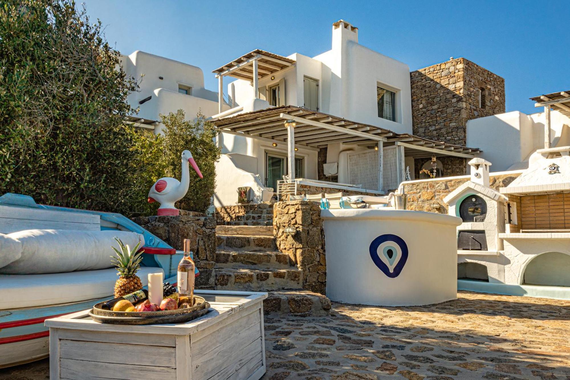 Manolia Luxury Private House By Mykonian Kazarte Villa Kalo Livadi Bagian luar foto