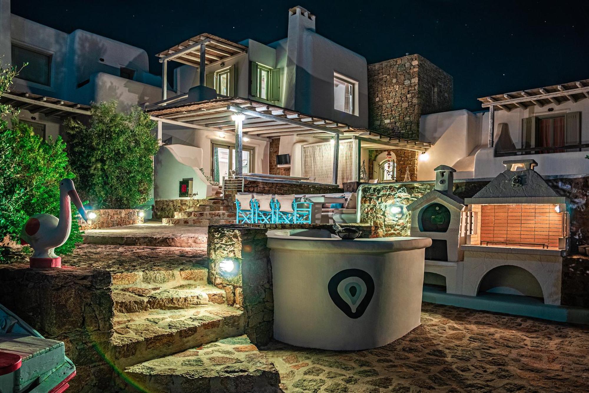 Manolia Luxury Private House By Mykonian Kazarte Villa Kalo Livadi Bagian luar foto